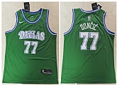 Mavericks 77 Luka Doncic Green Nike Swingman Jersey,baseball caps,new era cap wholesale,wholesale hats